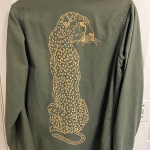 Vintage embroidered army jacket